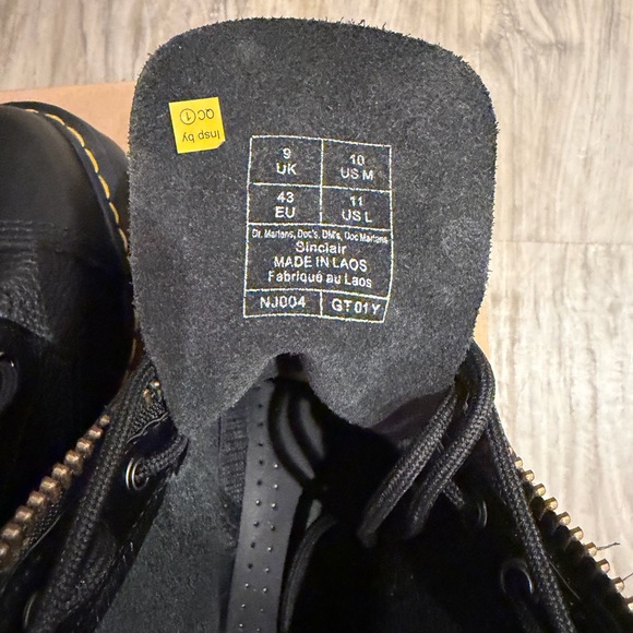 Dr. Martens Sinclair Milled Nappa Leather Platform Boots - Picture 16 of 17